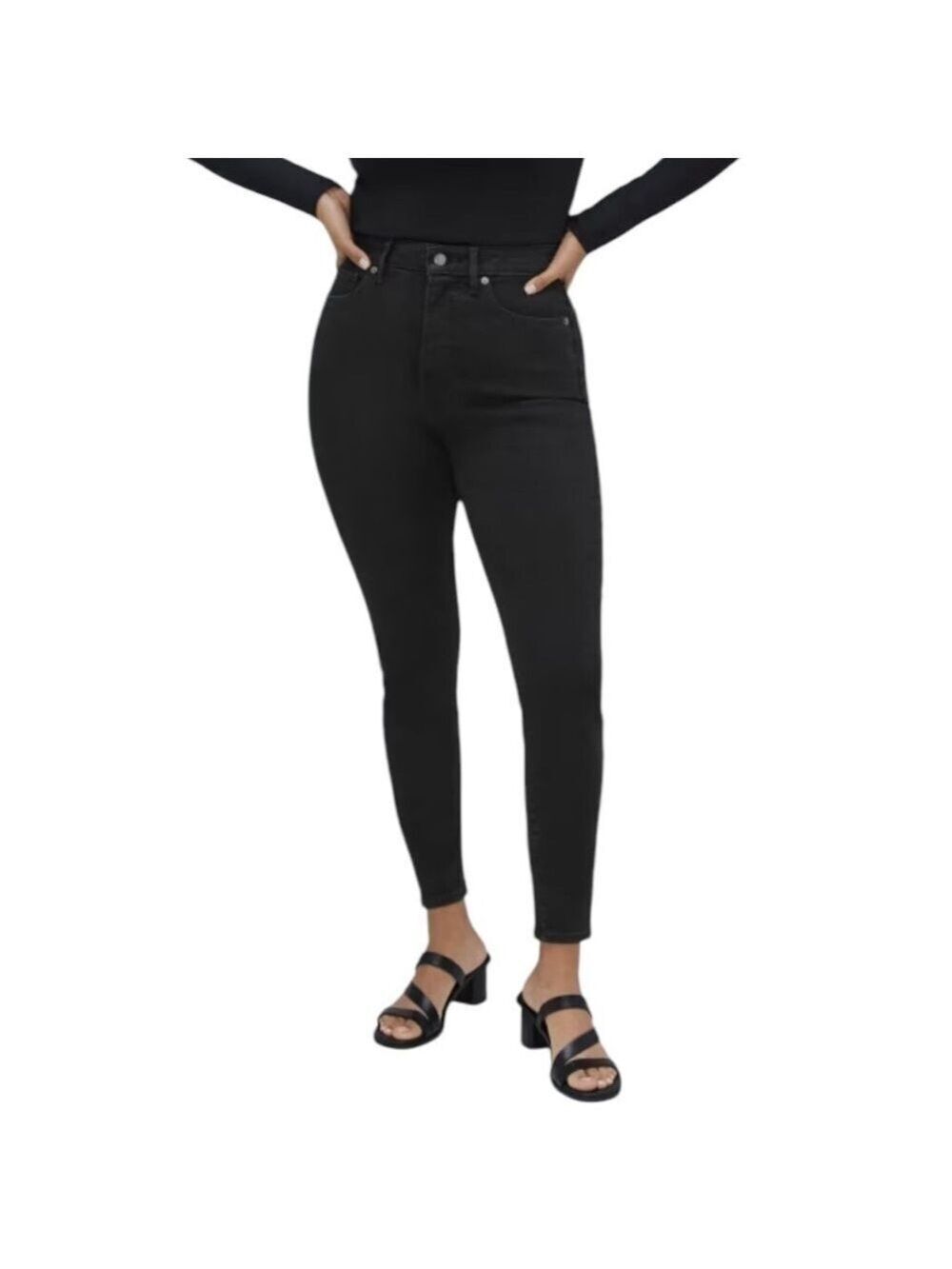Everlane The Curvy Way High Skinny Crop Jeans in Ash Wash Size 26